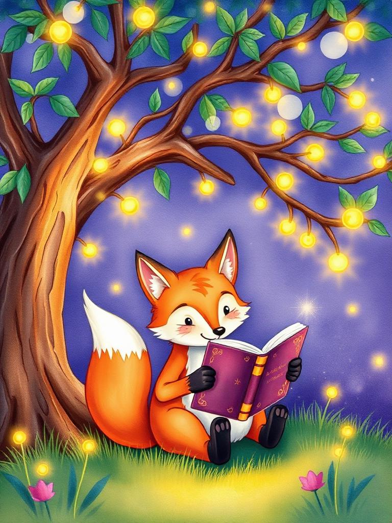 Capa do livro A Raposa e as Luzes da Floresta