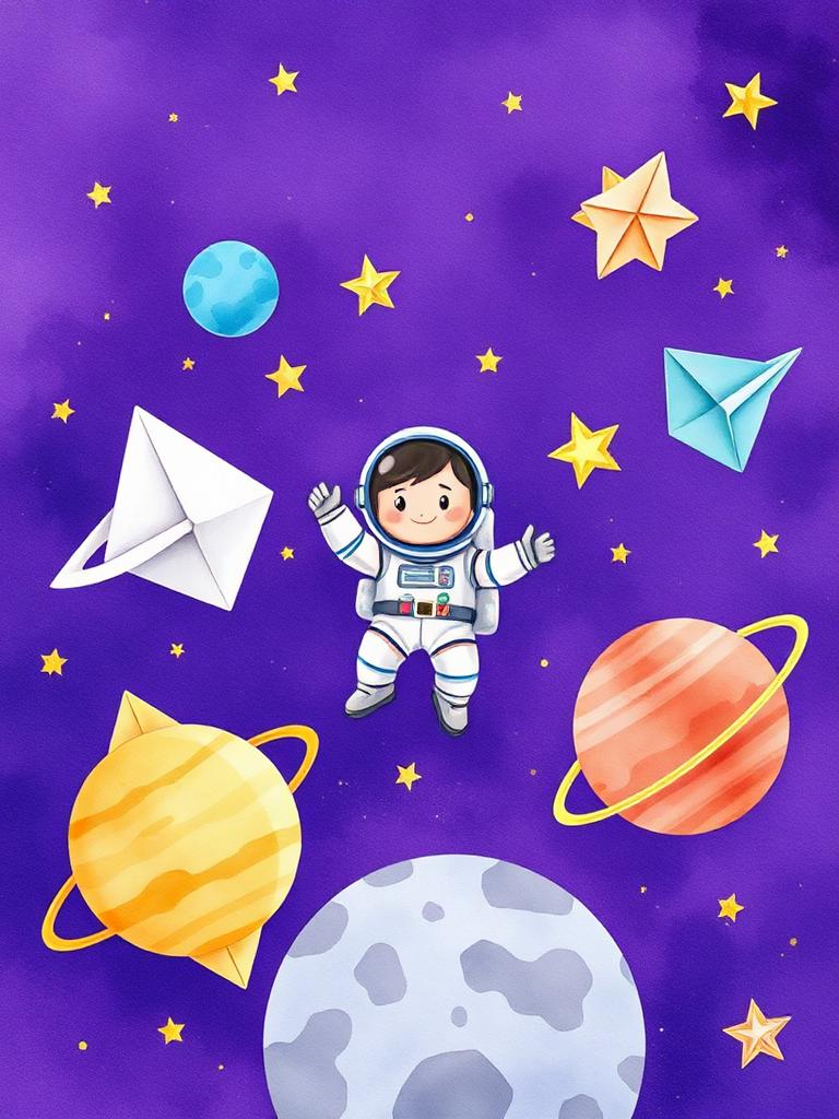 Capa do livro O Pequeno Astronauta de Papel